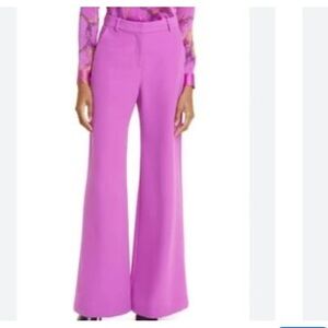 L'AGENCE Women's Vibrant Pink Wide Leg Pants